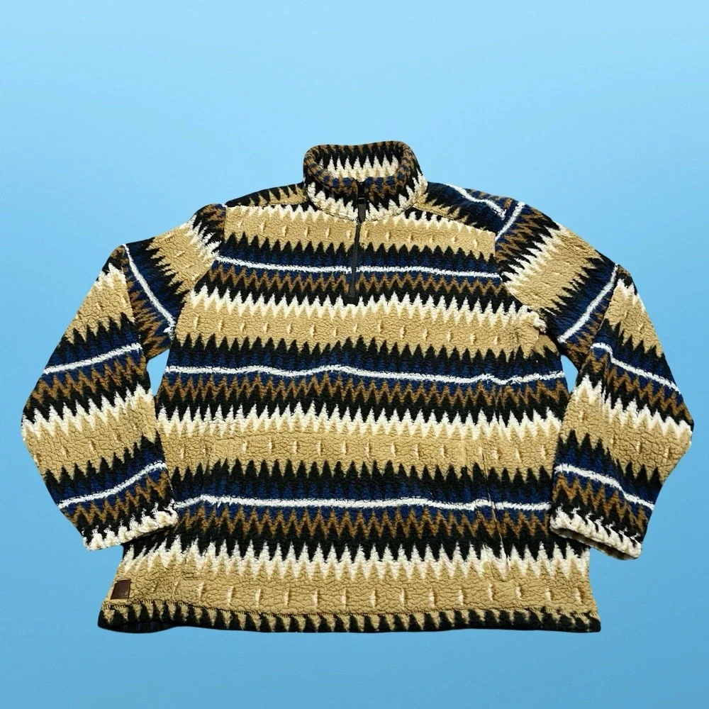 Cody James Men's 1/4 Zip Fleece Pullover Sweater 2XL Big & Tall Geometric